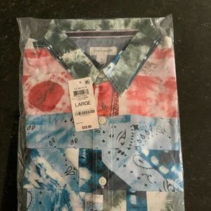 Sun + Stone Men’s Patchwork shirt